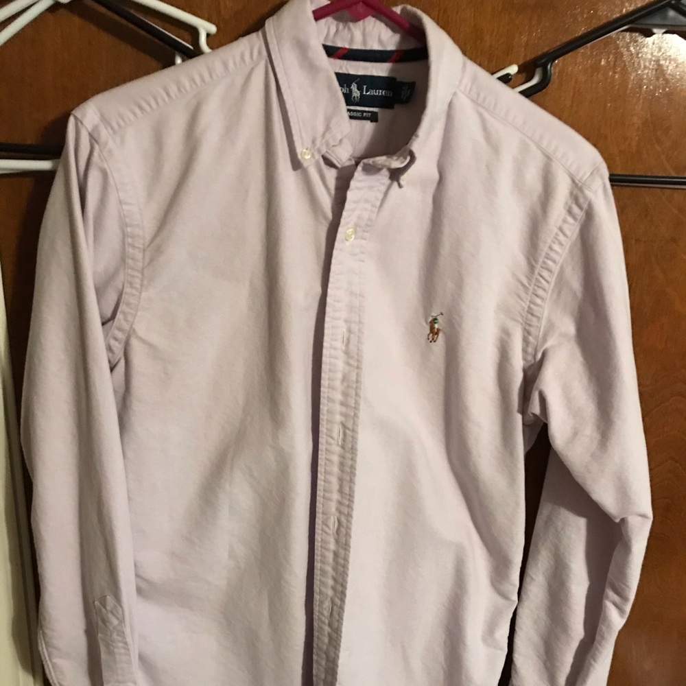 Ralph Lauren Polo Purple Button up Purple Small